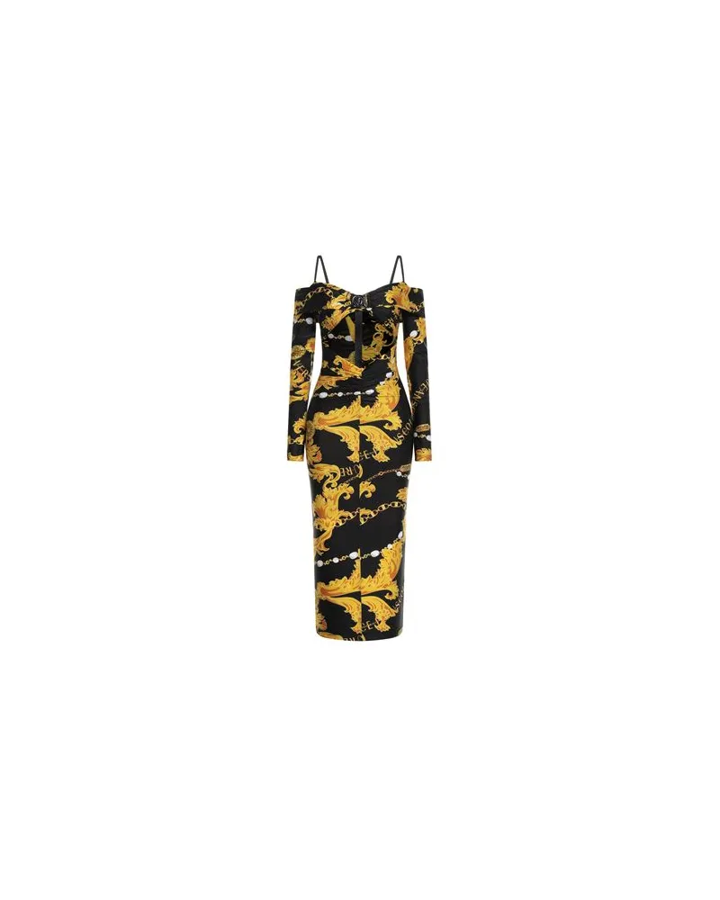 Versace Jeans KLEIDER - Midi-Kleiderauf YOOX.COM Schwarz