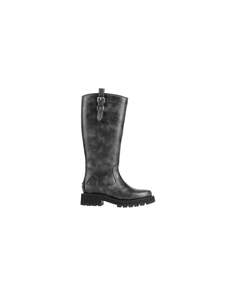 Ganni SCHUHE - Stiefelauf YOOX.COM Braungrau