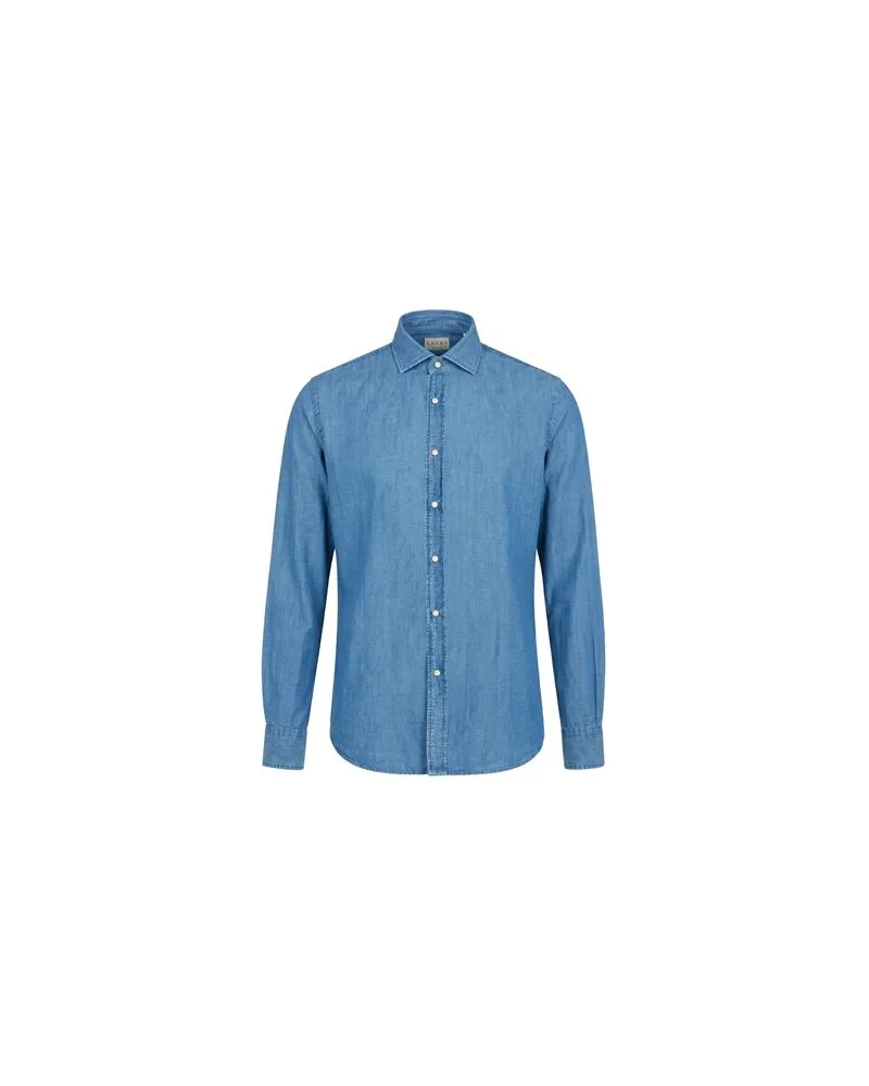 XACUS TOPS - Jeanshemdenauf YOOX.COM Blau