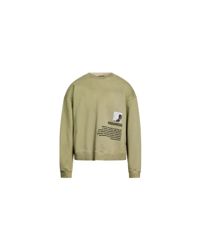 Dsquared2 TOPS - Sweatshirtsauf YOOX.COM Militärgrün