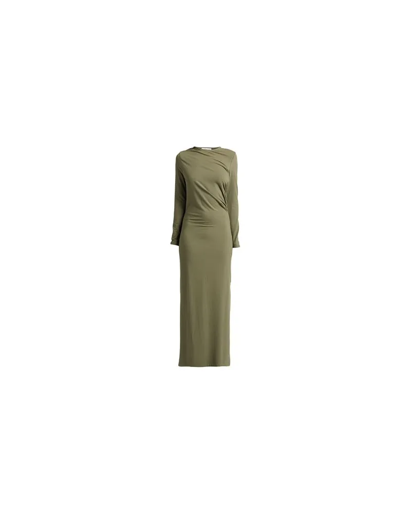 Caractère KLEIDER - Maxi-Kleiderauf YOOX.COM Militärgrün