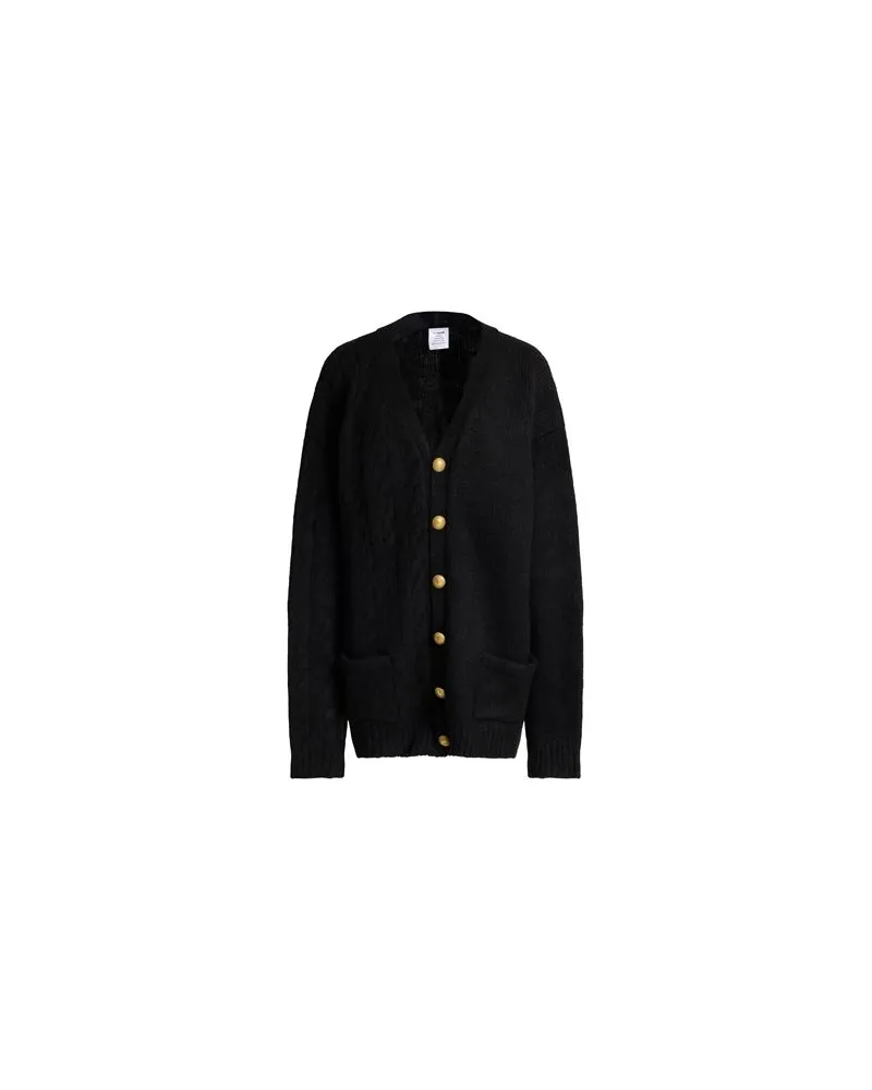 VETEMENTS STRICKWAREN - Strickjackenauf YOOX.COM Schwarz