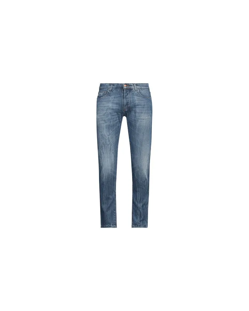 OFFICINA 36 HOSEN & RÖCKE - Jeanshosenauf YOOX.COM Blau