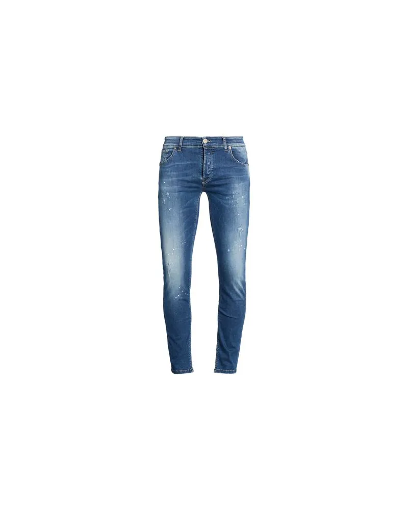 PMDS PREMIUM MOOD DENIM SUPERIOR HOSEN & RÖCKE - Jeanshosenauf YOOX.COM Blau