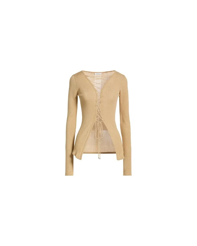 Patrizia Pepe STRICKWAREN - Strickjackenauf YOOX.COM Sand