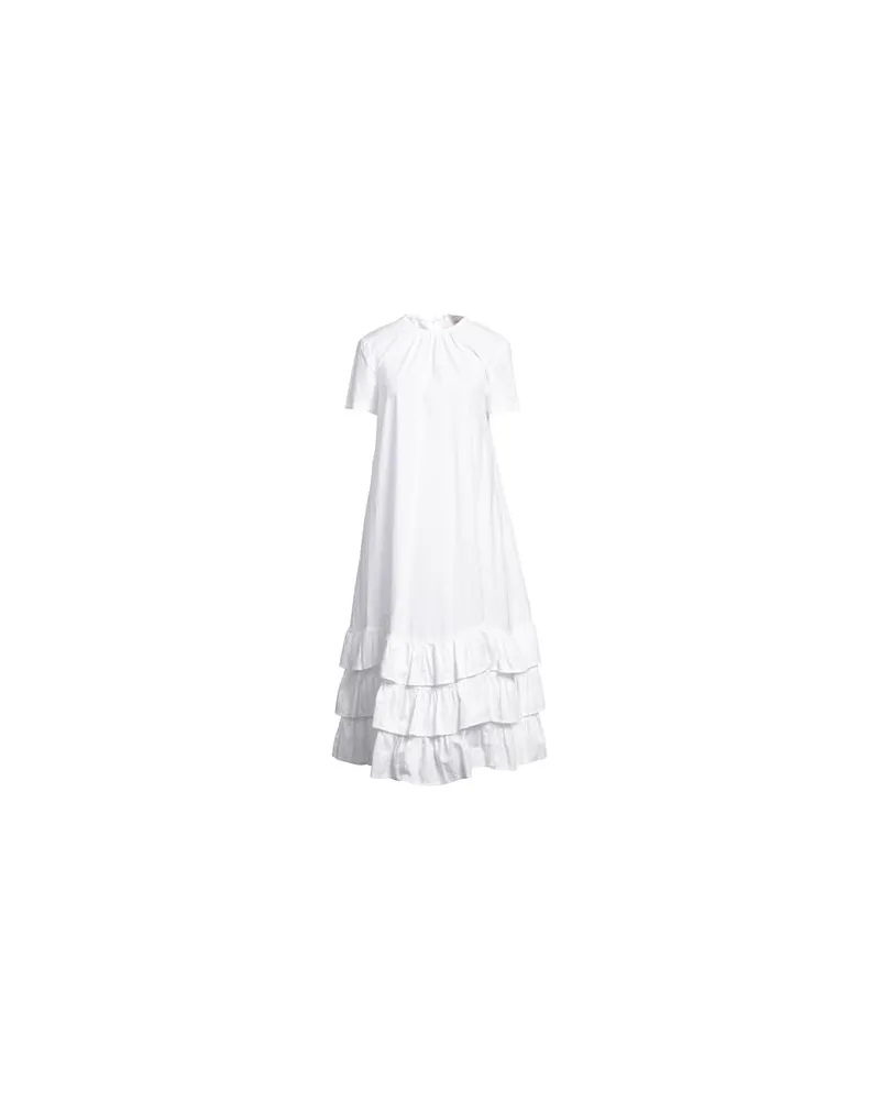 Semicouture KLEIDER - Midi-Kleiderauf YOOX.COM Weiß