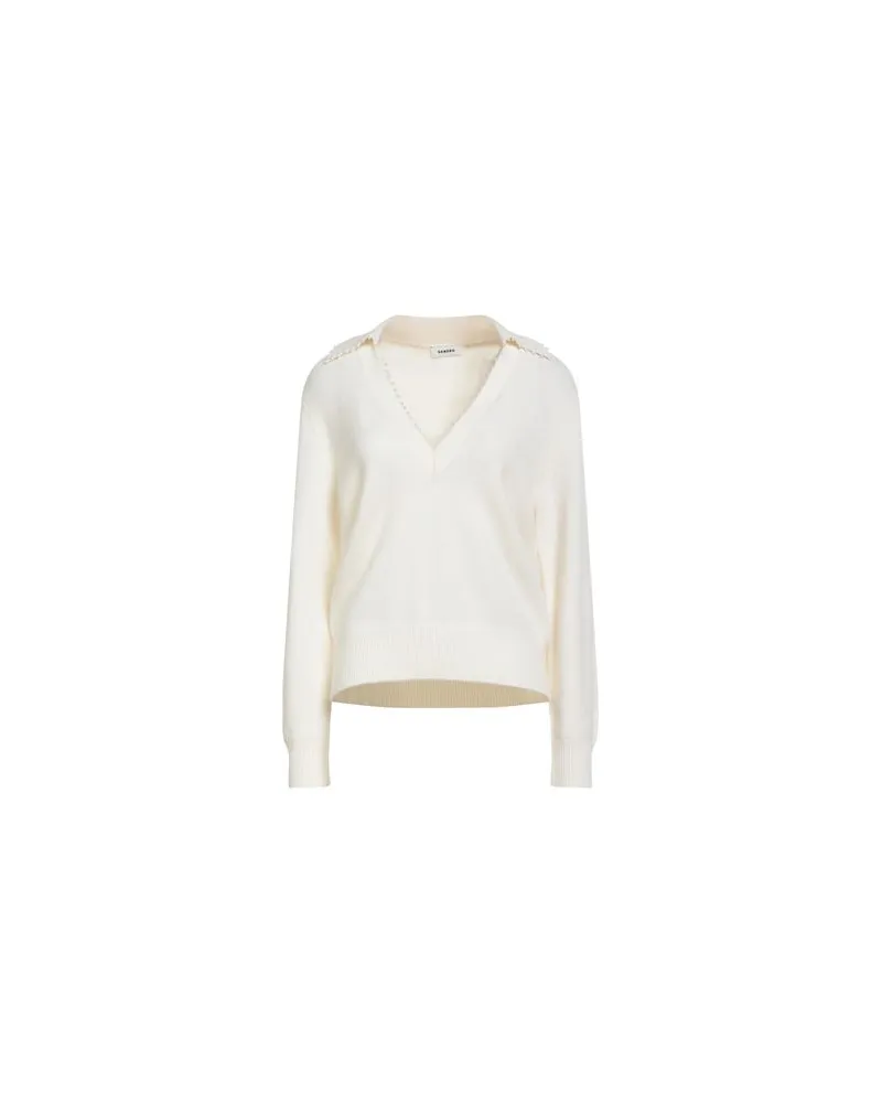 Sandro STRICKWAREN - Pulloverauf YOOX.COM Cremeweiß