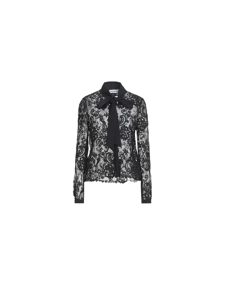 Self-Portrait TOPS - Hemdenauf YOOX.COM Schwarz