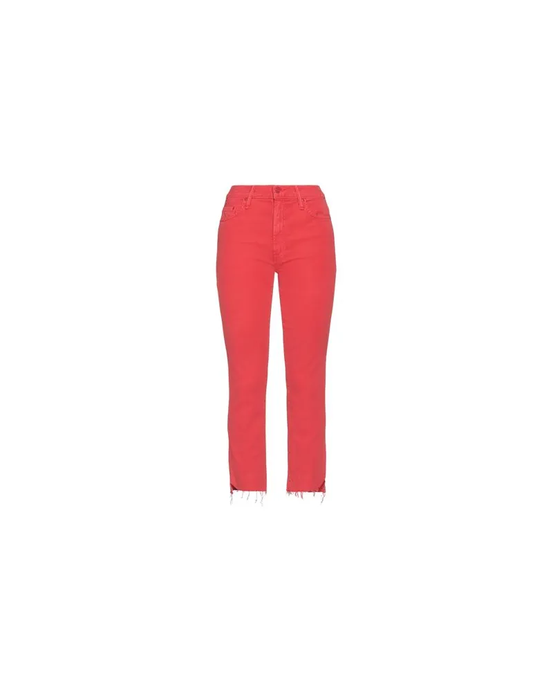 Mother HOSEN & RÖCKE - Jeanshosenauf YOOX.COM Rot