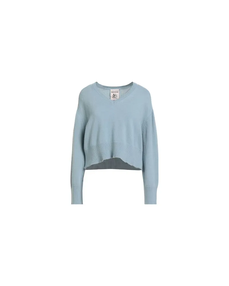 Semicouture STRICKWAREN - Pulloverauf YOOX.COM Himmelblau