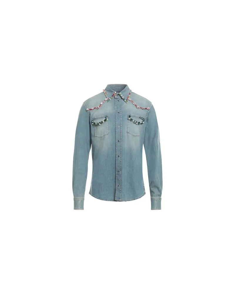Dolce & Gabbana TOPS - Jeanshemdenauf YOOX.COM Blau