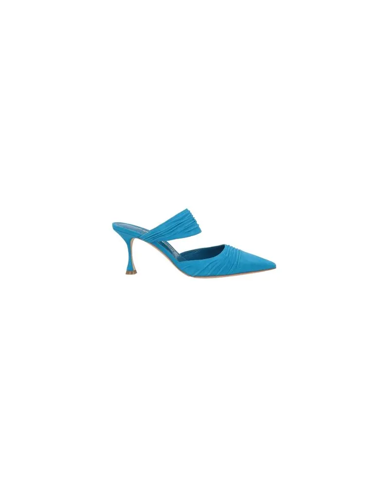 Manolo Blahnik SCHUHE - Mules & Clogsauf YOOX.COM Azurblau
