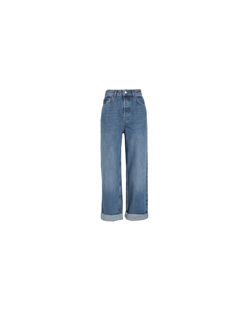 Topshop HOSEN & RÖCKE - Jeanshosenauf YOOX.COM Blau