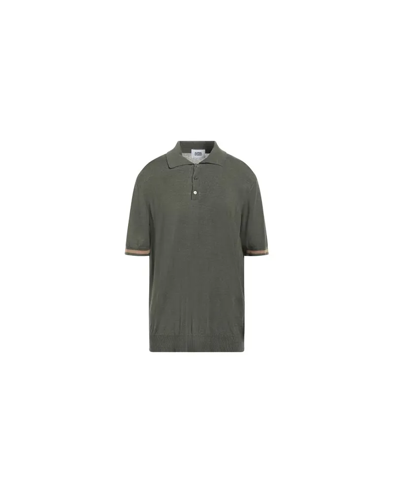 Alpha Studio STRICKWAREN - Pulloverauf YOOX.COM Militärgrün