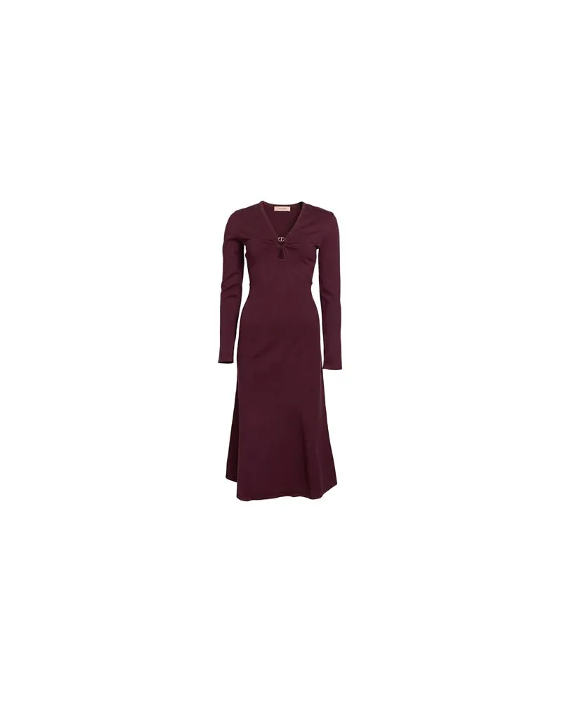 Twin-Set KLEIDER - Midi-Kleiderauf YOOX.COM Bordeaux