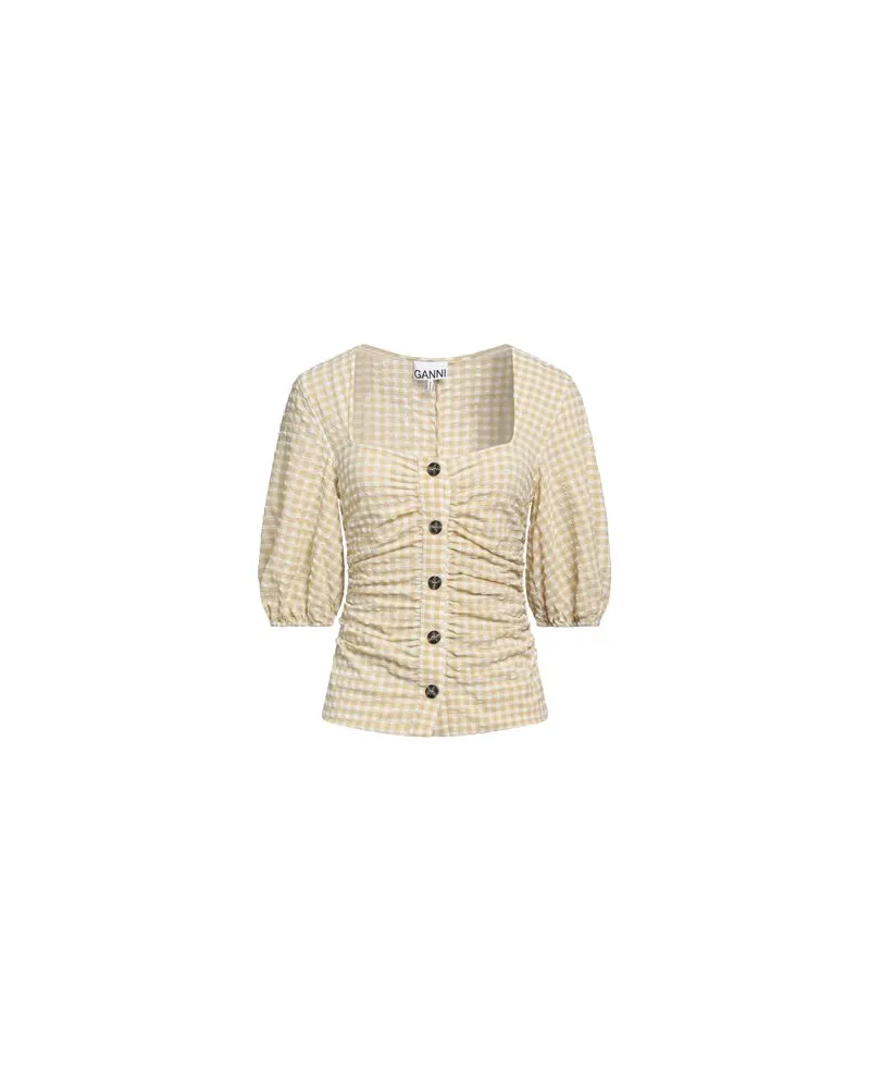 Ganni TOPS - Hemdenauf YOOX.COM Beige