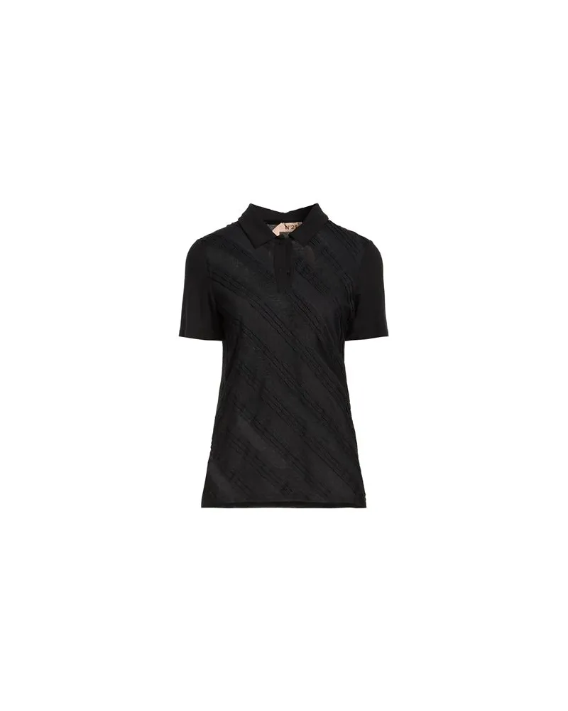 N° 21 TOPS - Poloshirtsauf YOOX.COM Schwarz