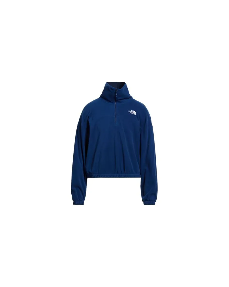 The North Face W 100 GLACIER HALF ZIP FLEECE  - TOPS - Sweatshirtsauf YOOX.COM Blau