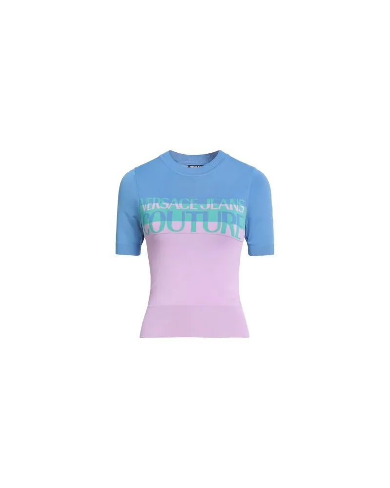 Versace Jeans STRICKWAREN - Pulloverauf YOOX.COM Azurblau