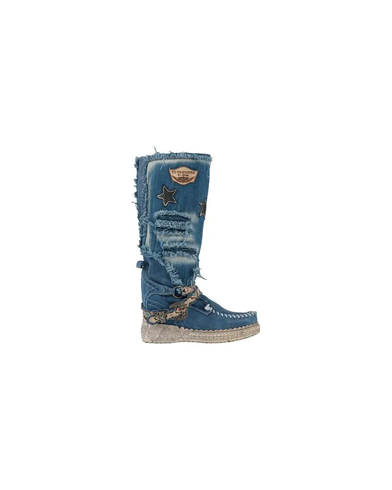 El Vaquero SCHUHE - Stiefelauf YOOX.COM Blau