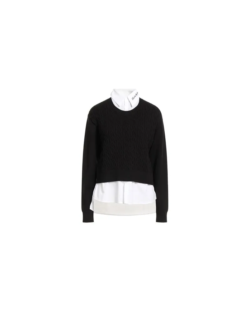 Karl Lagerfeld STRICKWAREN - Pulloverauf YOOX.COM Schwarz