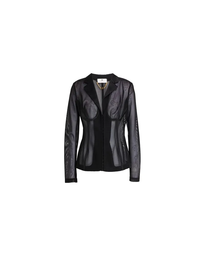 Elisabetta Franchi TOPS - Hemdenauf YOOX.COM Schwarz