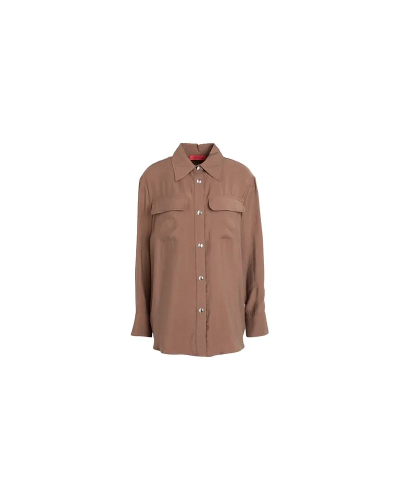 MAX&Co. ACCIAIO  - TOPS - Hemdenauf YOOX.COM Khaki