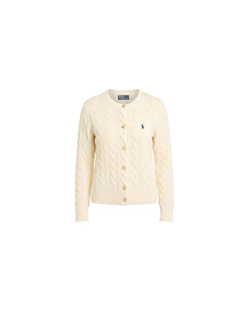 Ralph Lauren STRICKWAREN - Strickjackenauf YOOX.COM Elfenbein