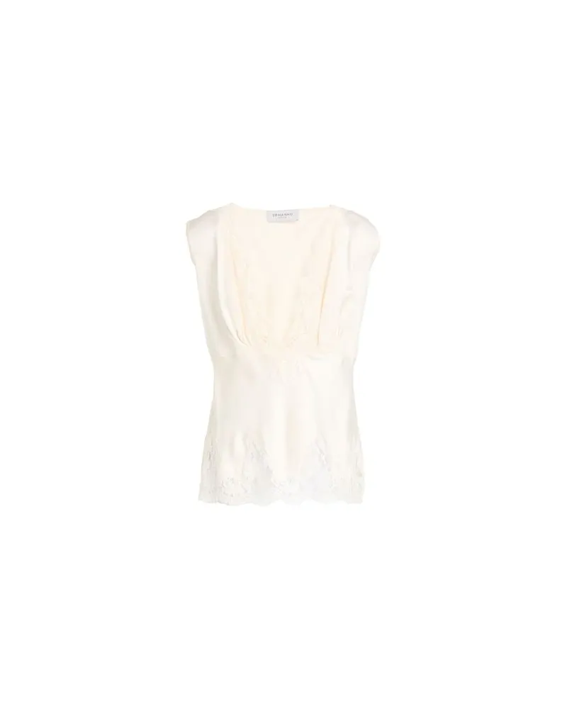 Ermanno Scervino TOPS - Topsauf YOOX.COM Cremeweiß