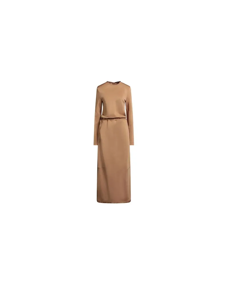 Jil Sander KLEIDER - Maxi-Kleiderauf YOOX.COM Kamel