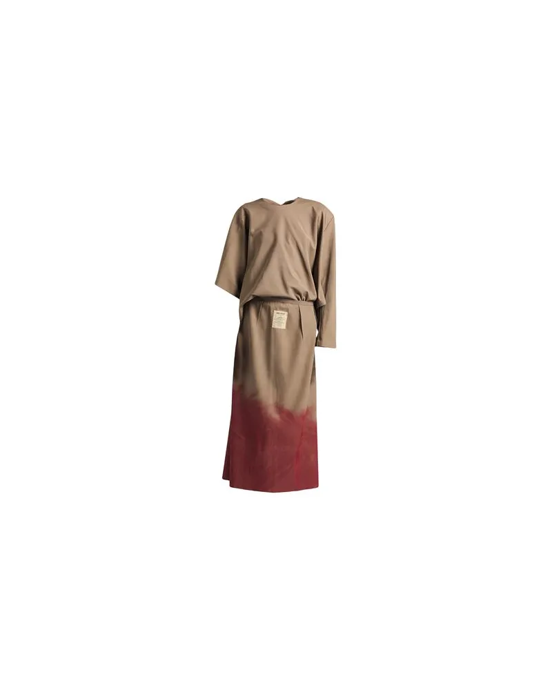 Uma Wang KLEIDER - Maxi-Kleiderauf YOOX.COM Khaki