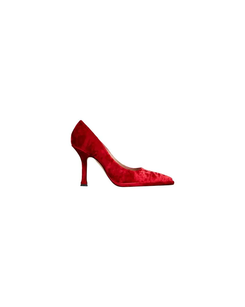 8 by Yoox VELVET POINTED-TOE PUMPS - SCHUHE - Pumpsauf YOOX.COM Rot