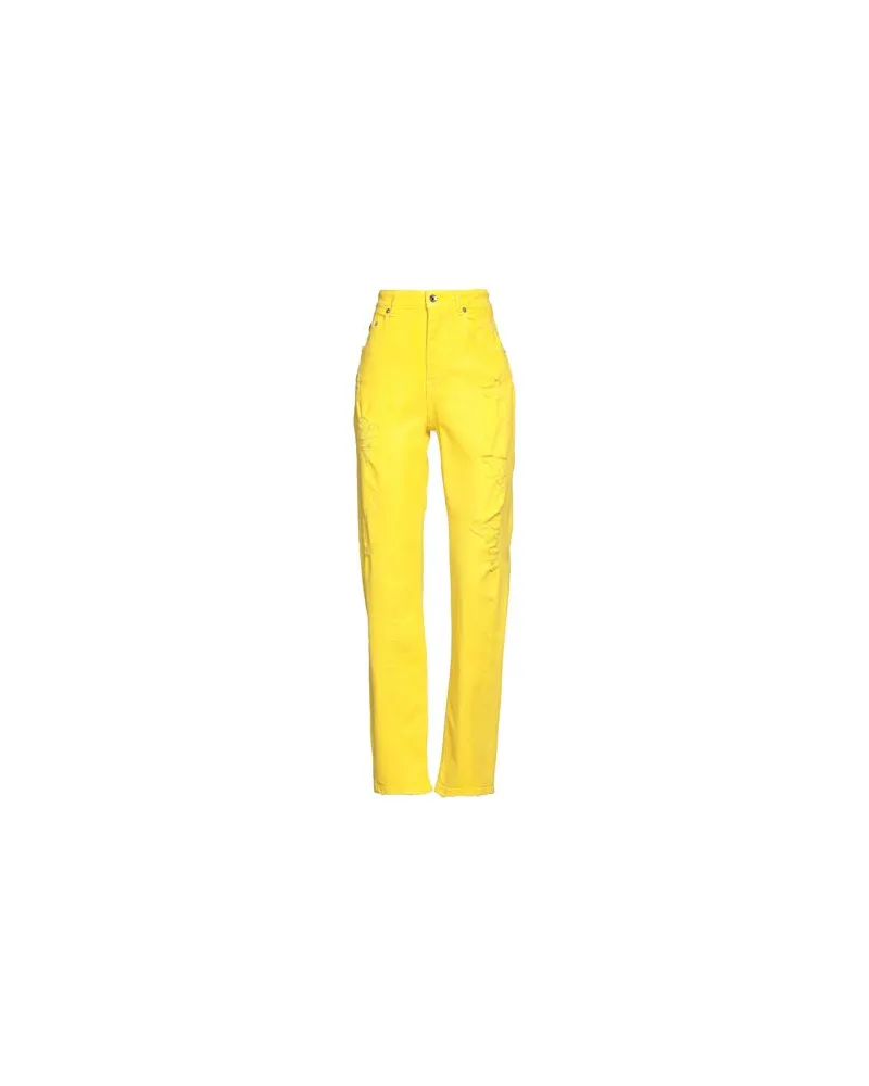 Dolce & Gabbana HOSEN & RÖCKE - Jeanshosenauf YOOX.COM Gelb