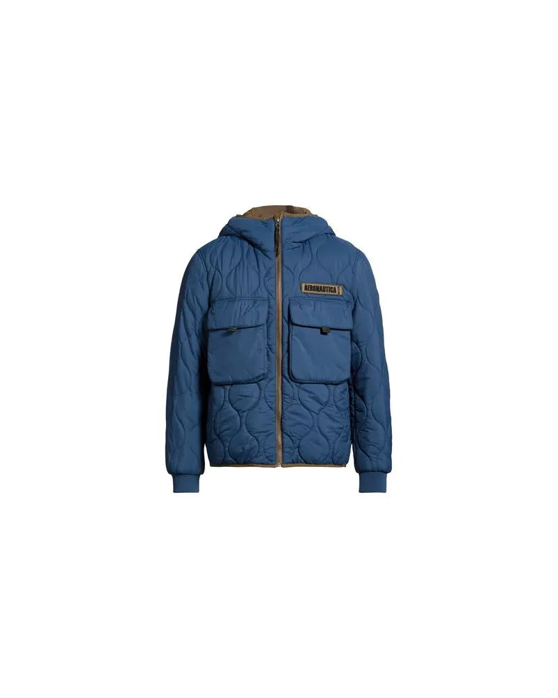 Aeronautica Militare JACKEN & MÄNTEL - Pufferjacken & Daunenjackenauf YOOX.COM Marineblau
