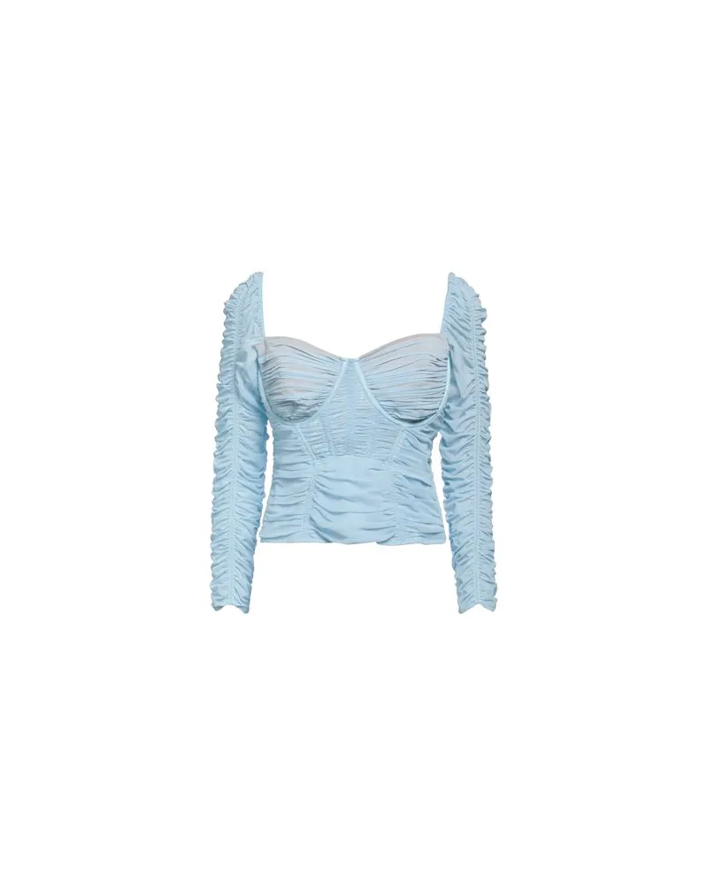 Self-Portrait TOPS - Topsauf YOOX.COM Himmelblau