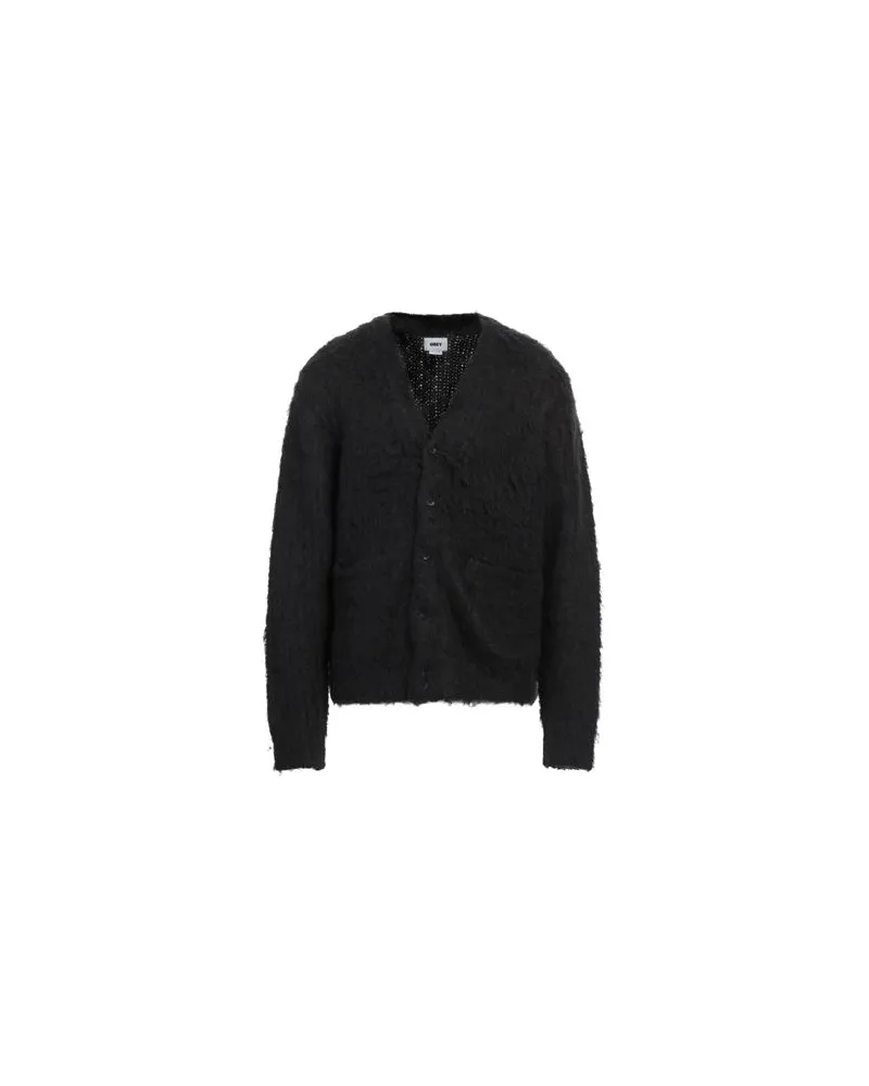 Obey STRICKWAREN - Strickjackenauf YOOX.COM Schwarz