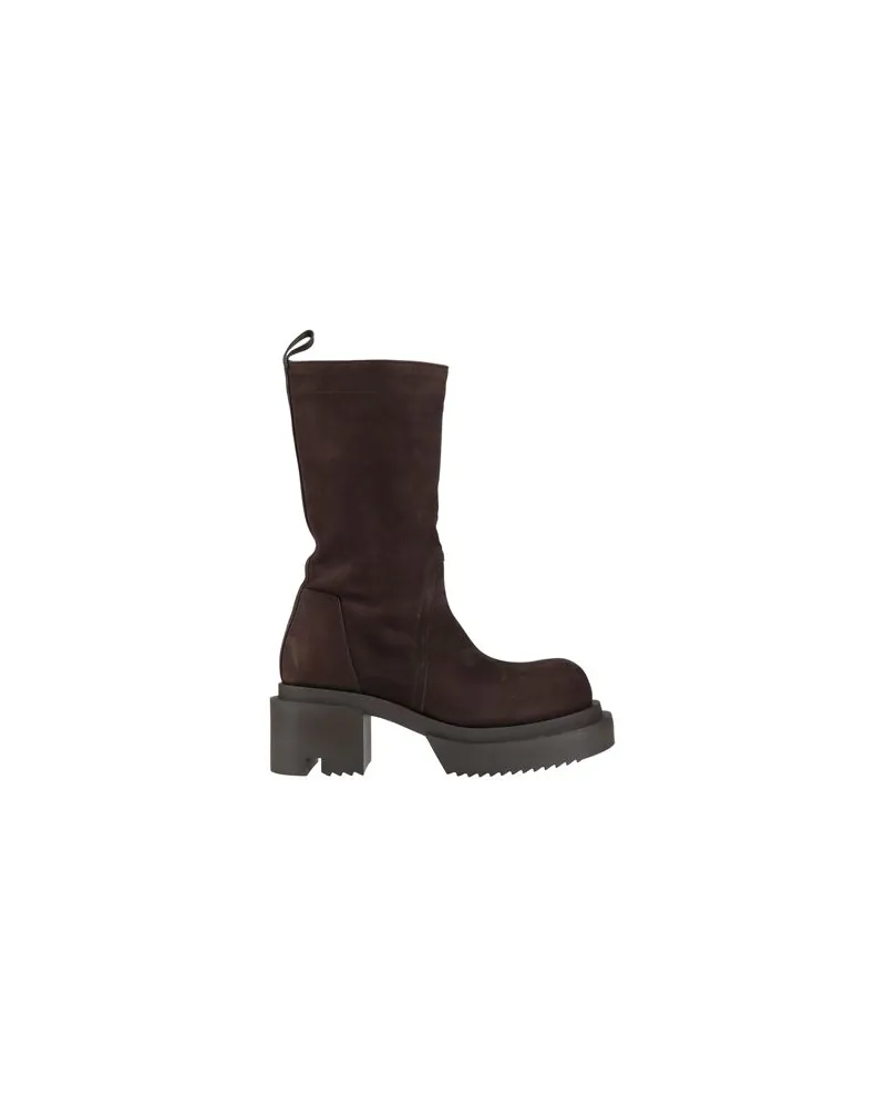 Rick Owens SCHUHE - Stiefelauf YOOX.COM Dunkelbraun