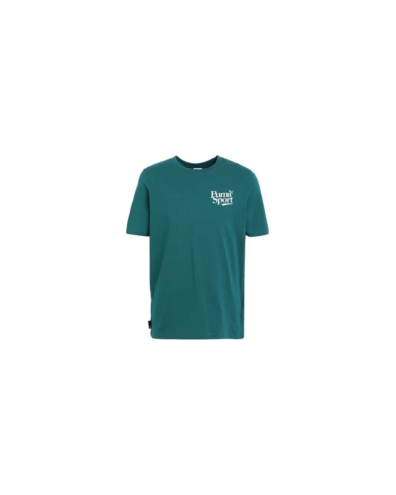 Puma TOPS - T-shirtsauf YOOX.COM Smaragdgrün