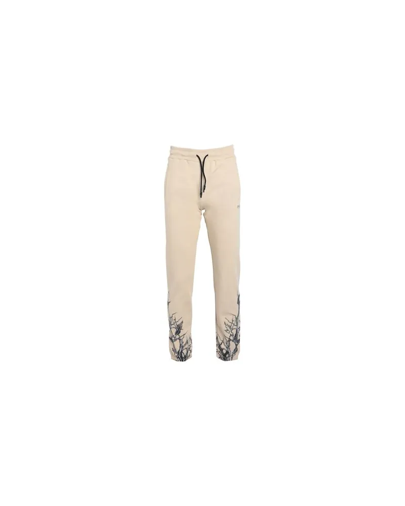 Phobia Archive BEIGE PANTS WITH BLACK LIGHTNING  - BEIGE PANTS WITH BLACK LIGHTNING - HOSEN & RÖCKE - Hosenauf YOOX.COM Beige