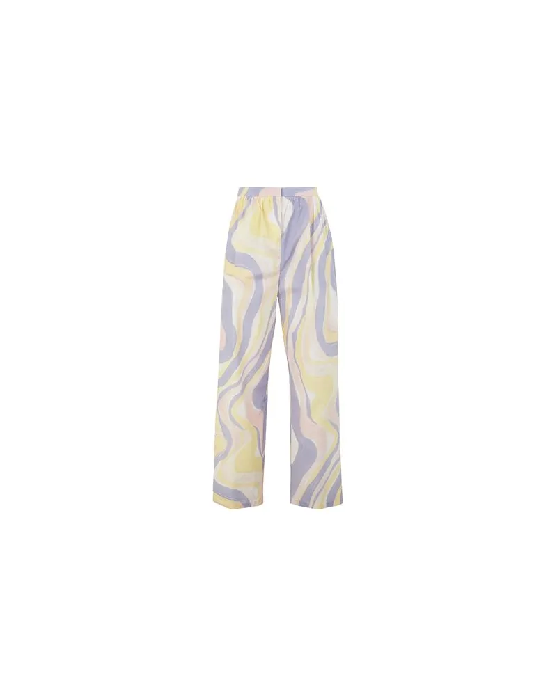 8 by Yoox COTTON PRINTED HIGH-WAIST TROUSERS  - HOSEN & RÖCKE - Hosenauf YOOX.COM Rosa