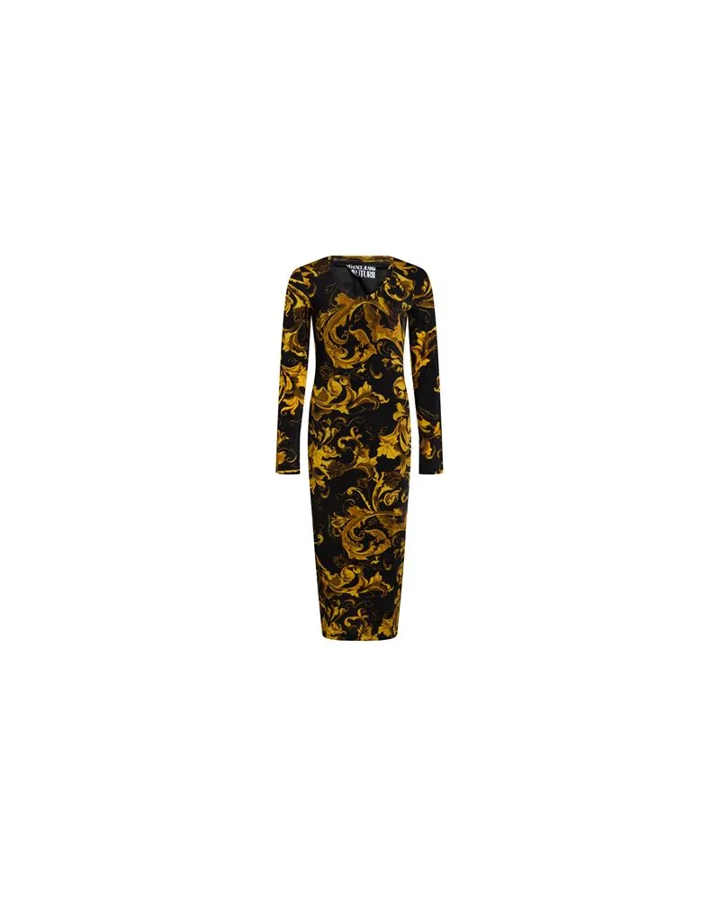 Versace Jeans KLEIDER - Midi-Kleiderauf YOOX.COM Schwarz