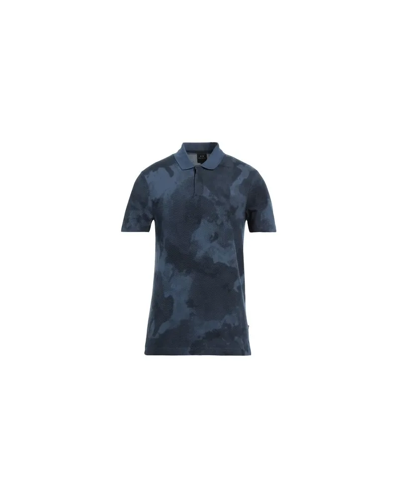 Armani Exchange TOPS - Poloshirtsauf YOOX.COM Taubenblau