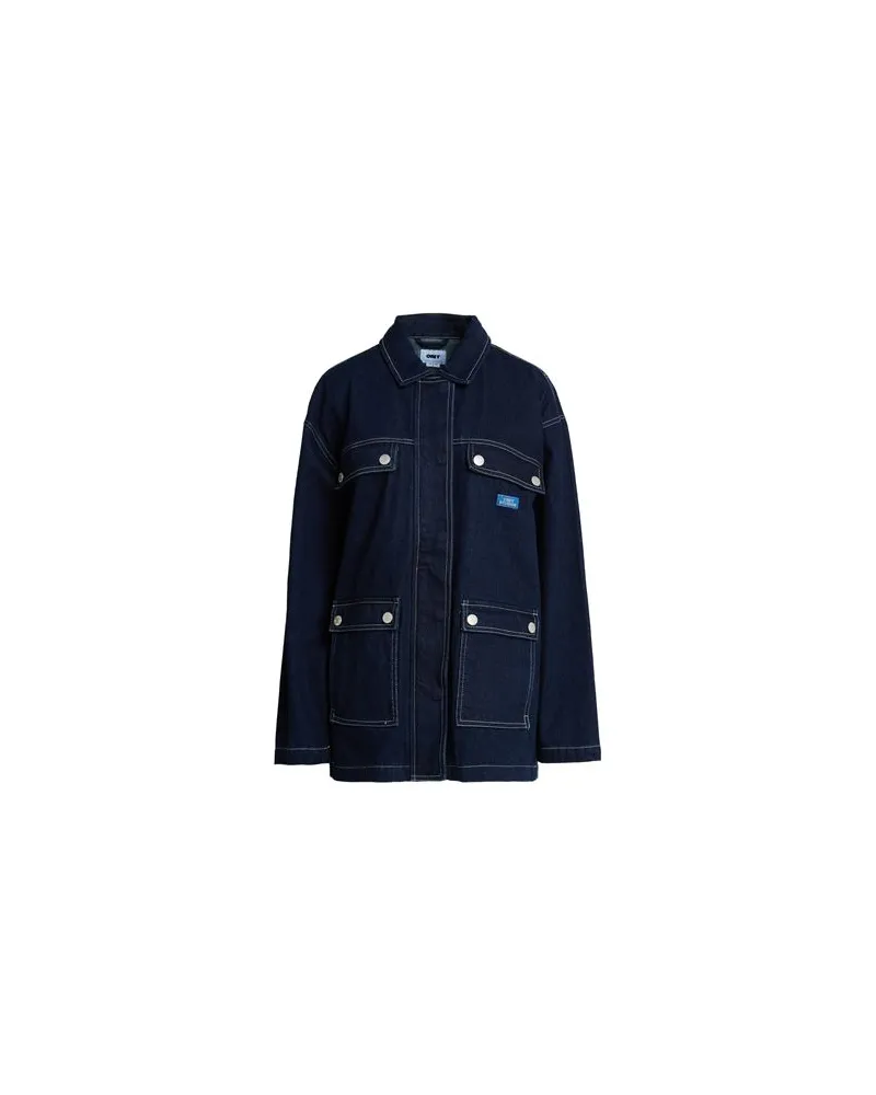 Obey JACKEN & MÄNTEL - Jeansjacken/Mäntelauf YOOX.COM Blau