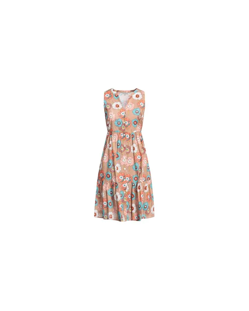 Camicettasnob KLEIDER - Midi-Kleiderauf YOOX.COM Hellbraun
