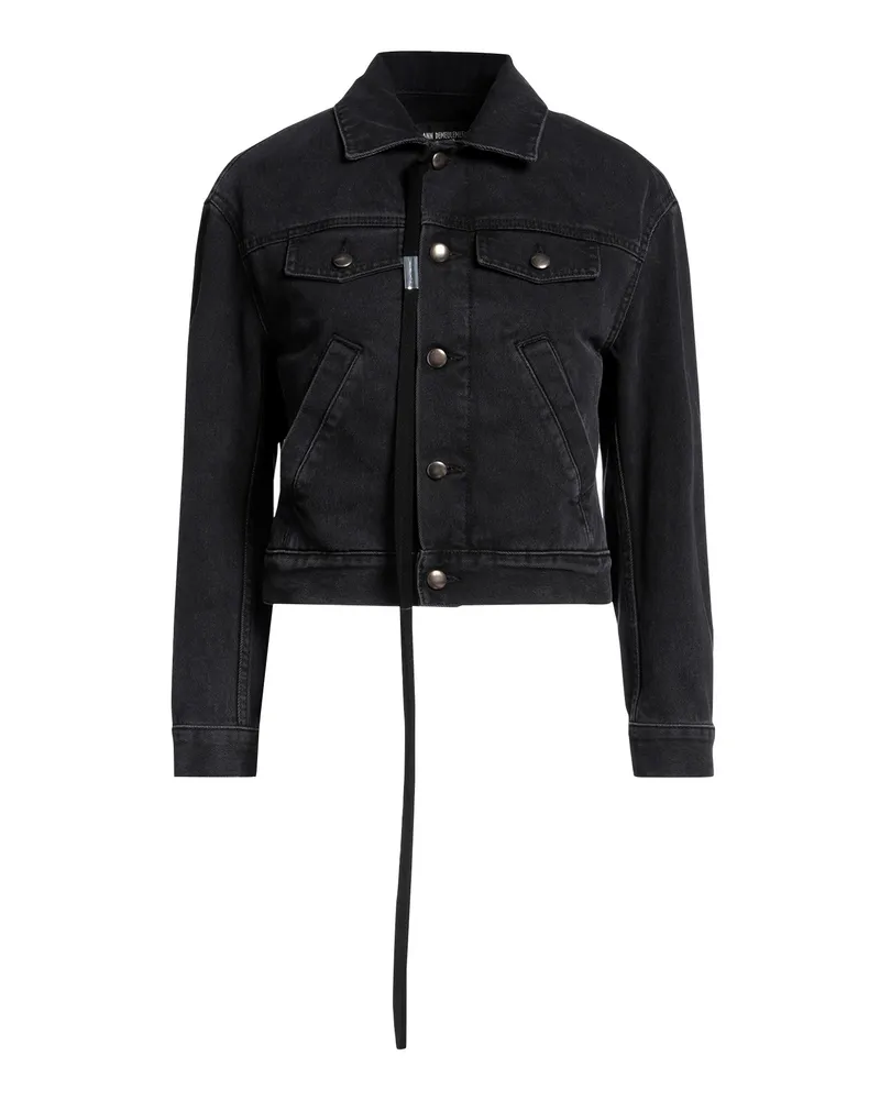 Ann Demeulemeester Jeansjacke/-mantel Schwarz