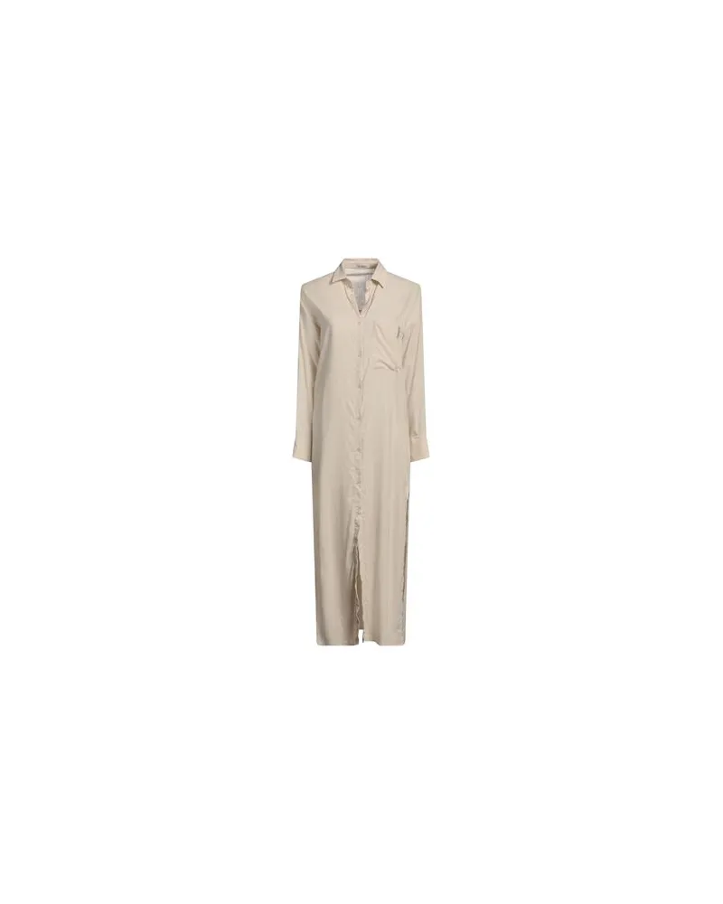 HINNOMINATE KLEIDER - Maxi-Kleiderauf YOOX.COM Beige
