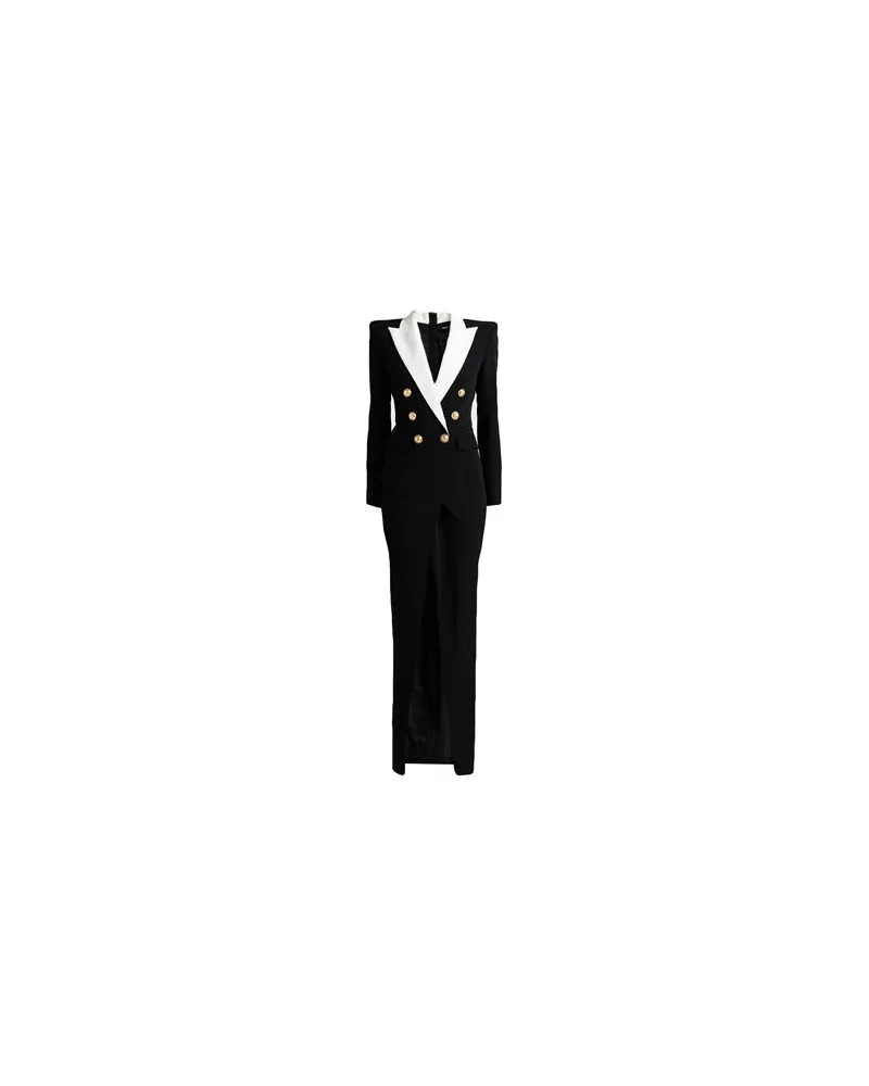 Balmain KLEIDER - Maxi-Kleiderauf YOOX.COM Schwarz