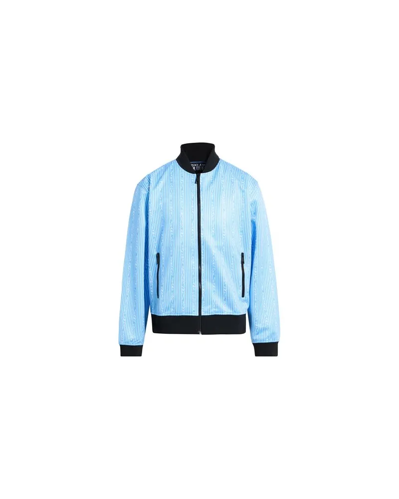 Versace Jeans TOPS - Sweatshirtsauf YOOX.COM Himmelblau