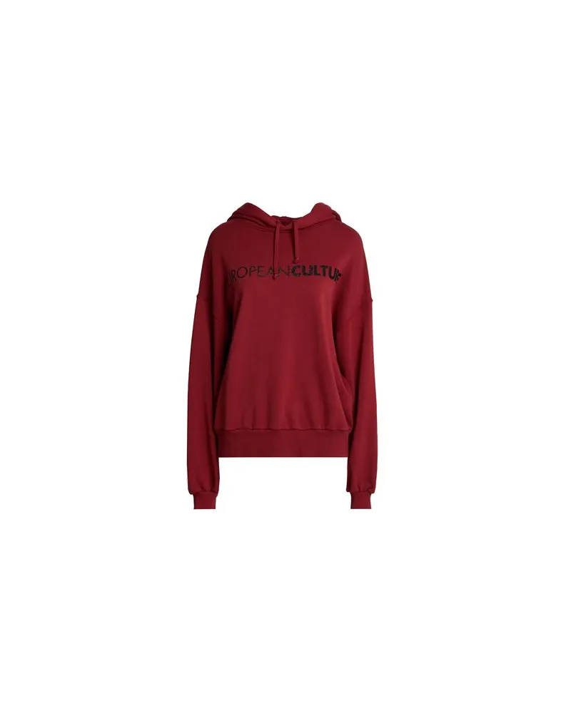 European Culture TOPS - Sweatshirtsauf YOOX.COM Ziegelrot