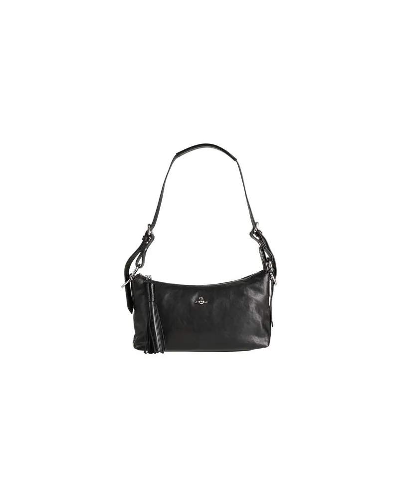 Vivienne Westwood EMMA SHOULDER BAG - TASCHEN - Schultertaschenauf YOOX.COM Schwarz